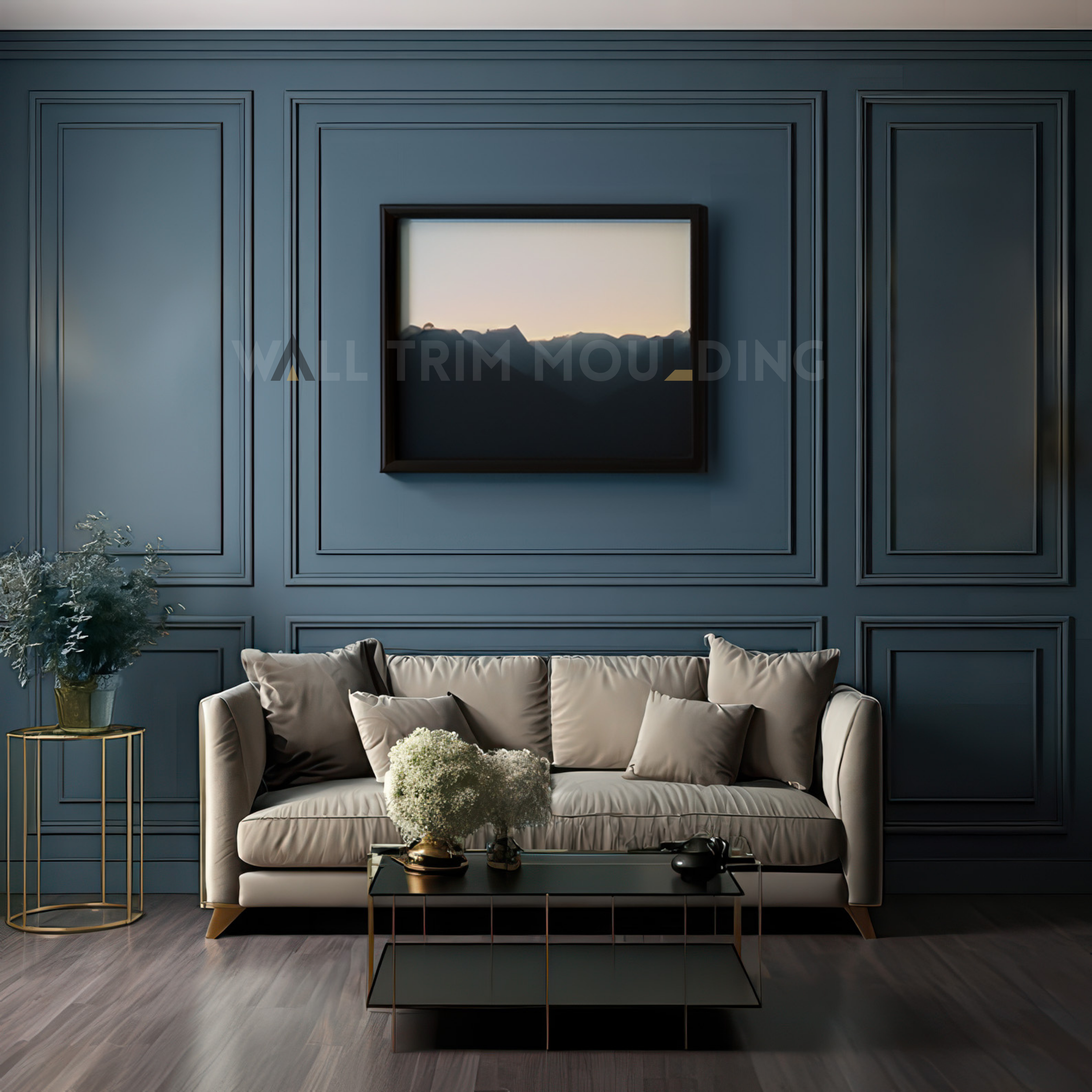 Elegant Pre-Cut Wall Moulding Kit
