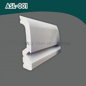 Alternative view of Baseboard Trim Molding with Led Duct ASL-001