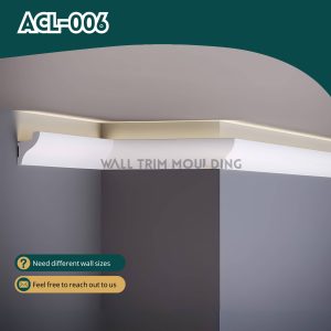 Crown Molding for Ceilings, Light Channel Wall Cornice ACL-006