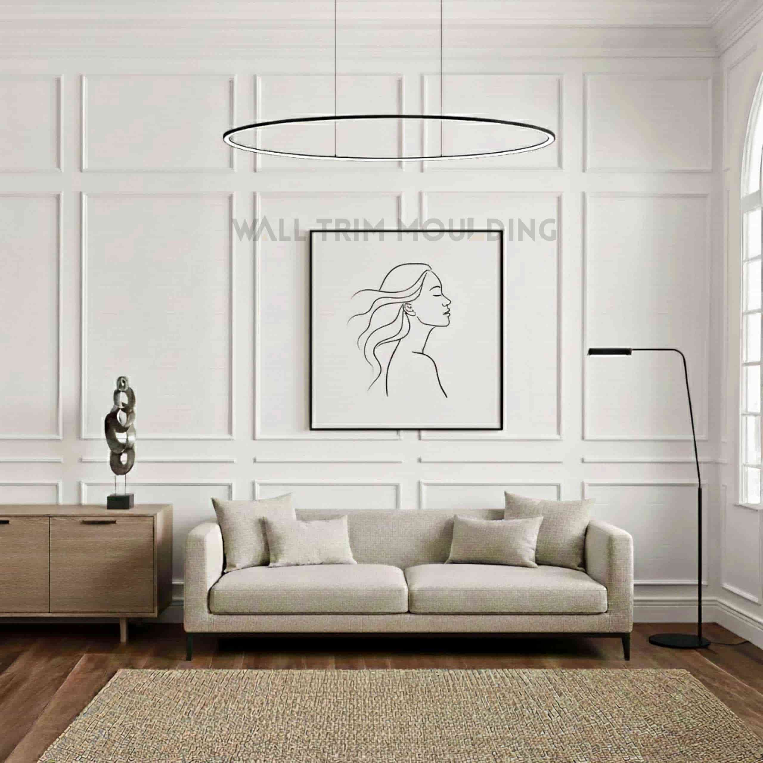Elegant Wall Moulding Design | Peel & Stick Wall Molding Kit