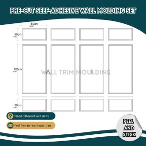Elegant Wall Moulding Design | Peel & Stick Wall Molding Kit